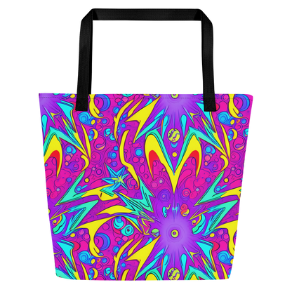 Large Tote Bag w/ Pocket - Nebula Radiance