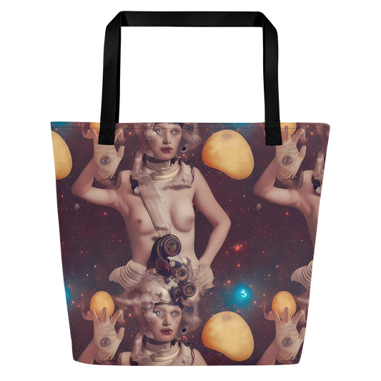 Large Tote Bag w/ Pocket - Nebula Siren