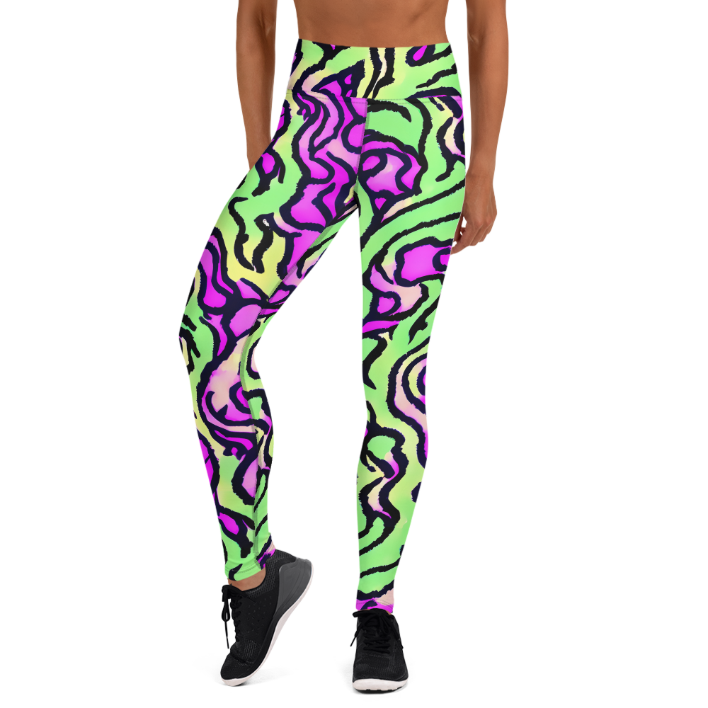 Yoga Leggings - Mintchine Maze