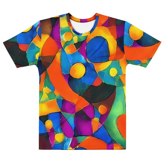 Men's Crew Neck T-Shirt - Galactic Jigsaw