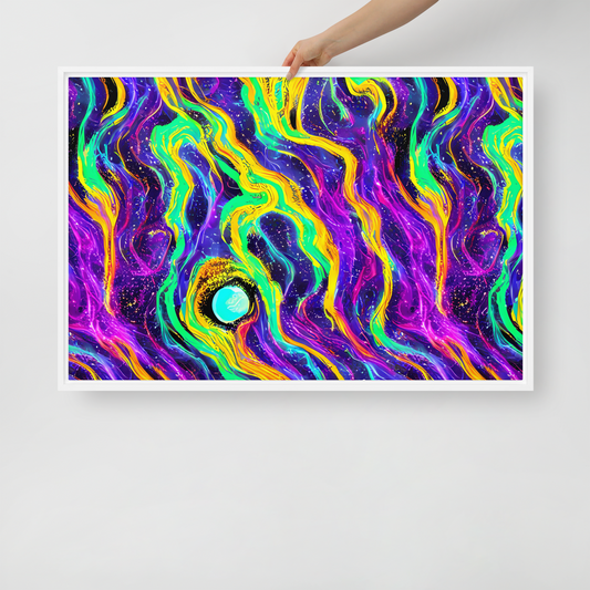 Framed Canvas - Jackson Swirl