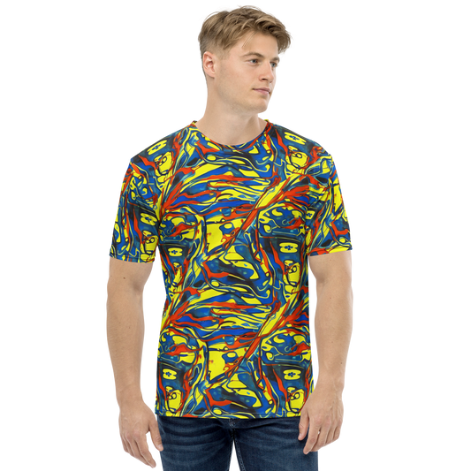 Men's Crew Neck T-Shirt - Cyberflow Circuit