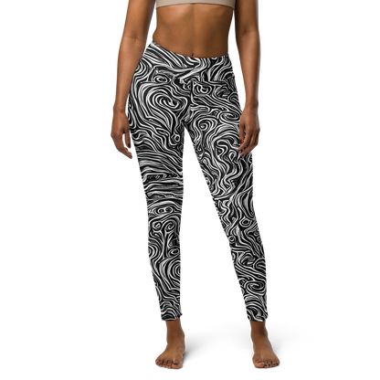 Yoga Leggings - Inky Whispers
