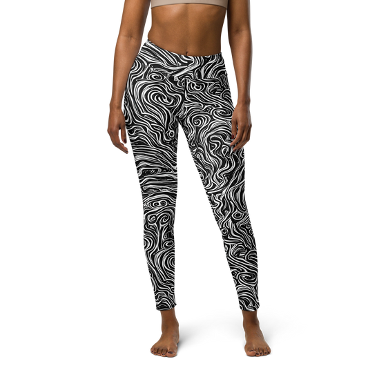 Yoga Leggings - Inky Whispers