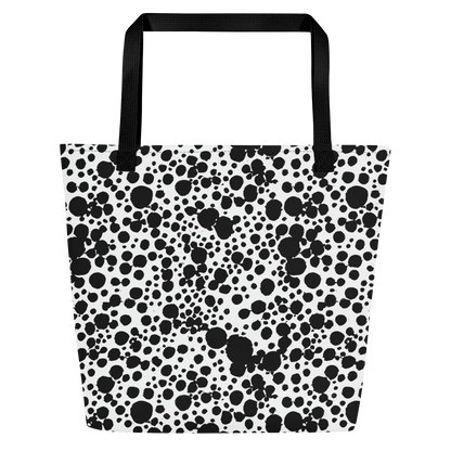 Large Tote Bag w/ Pocket - Dappled Shadow Dance