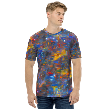 Men's Crew Neck T-Shirt - Abstract Conflux