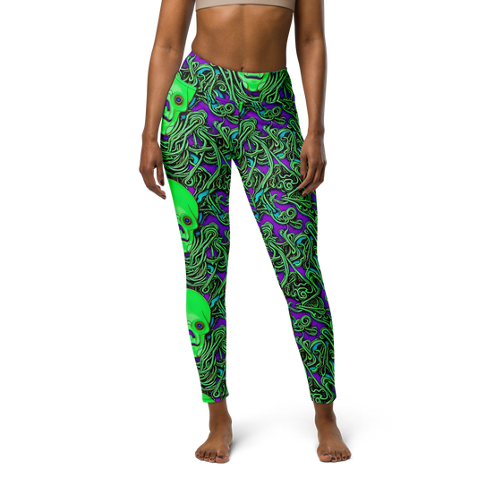 Yoga Leggings - Ghostly Labyrinth