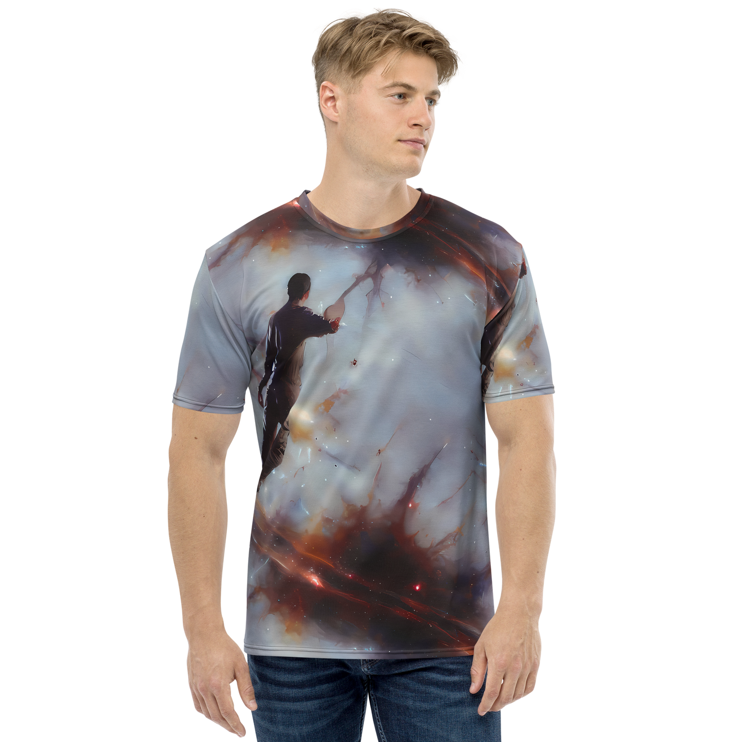 Men's Crew Neck T-Shirt - Impressionist Void