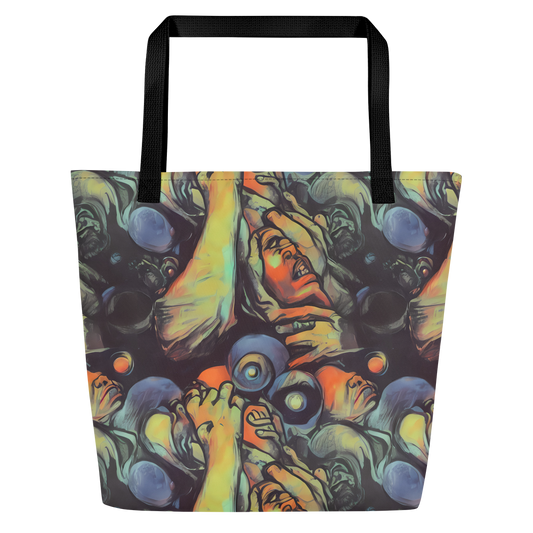 Large Tote Bag w/ Pocket - Cosmic Scream