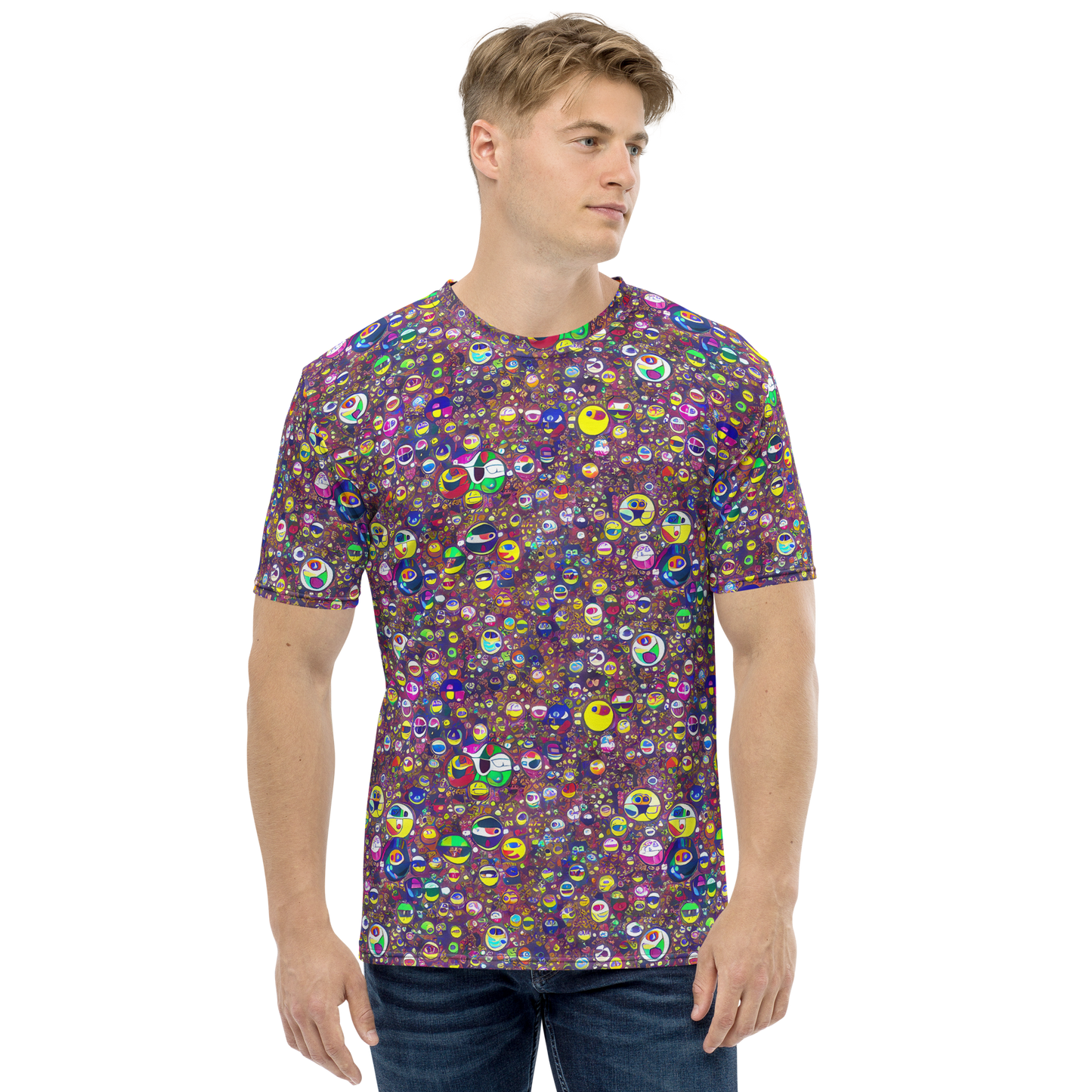 Men's Crew Neck T-Shirt - Eyes of Enchantment