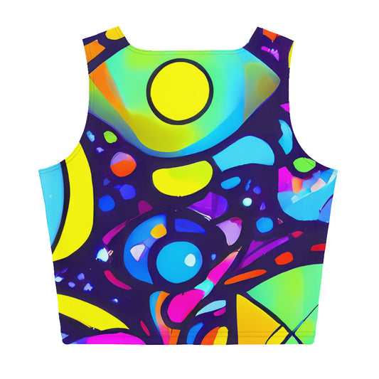 Crop Top - Neon Graffscape