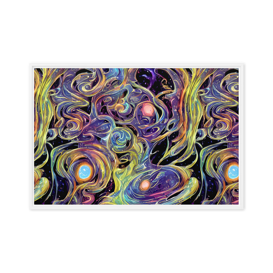 Framed Canvas - Lebacq Swirl