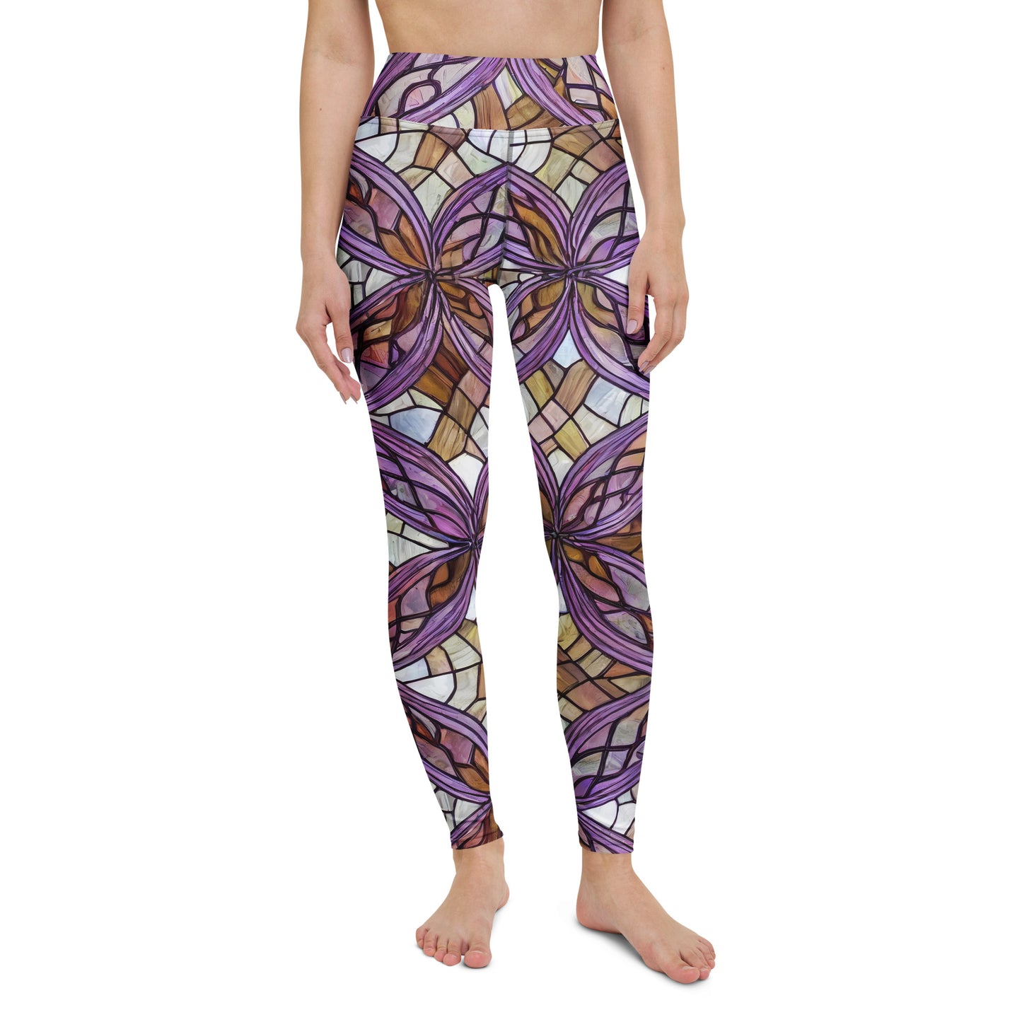 Yoga Leggings - Stained Glass Whirl