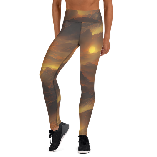 Yoga Leggings - Sunset Shores