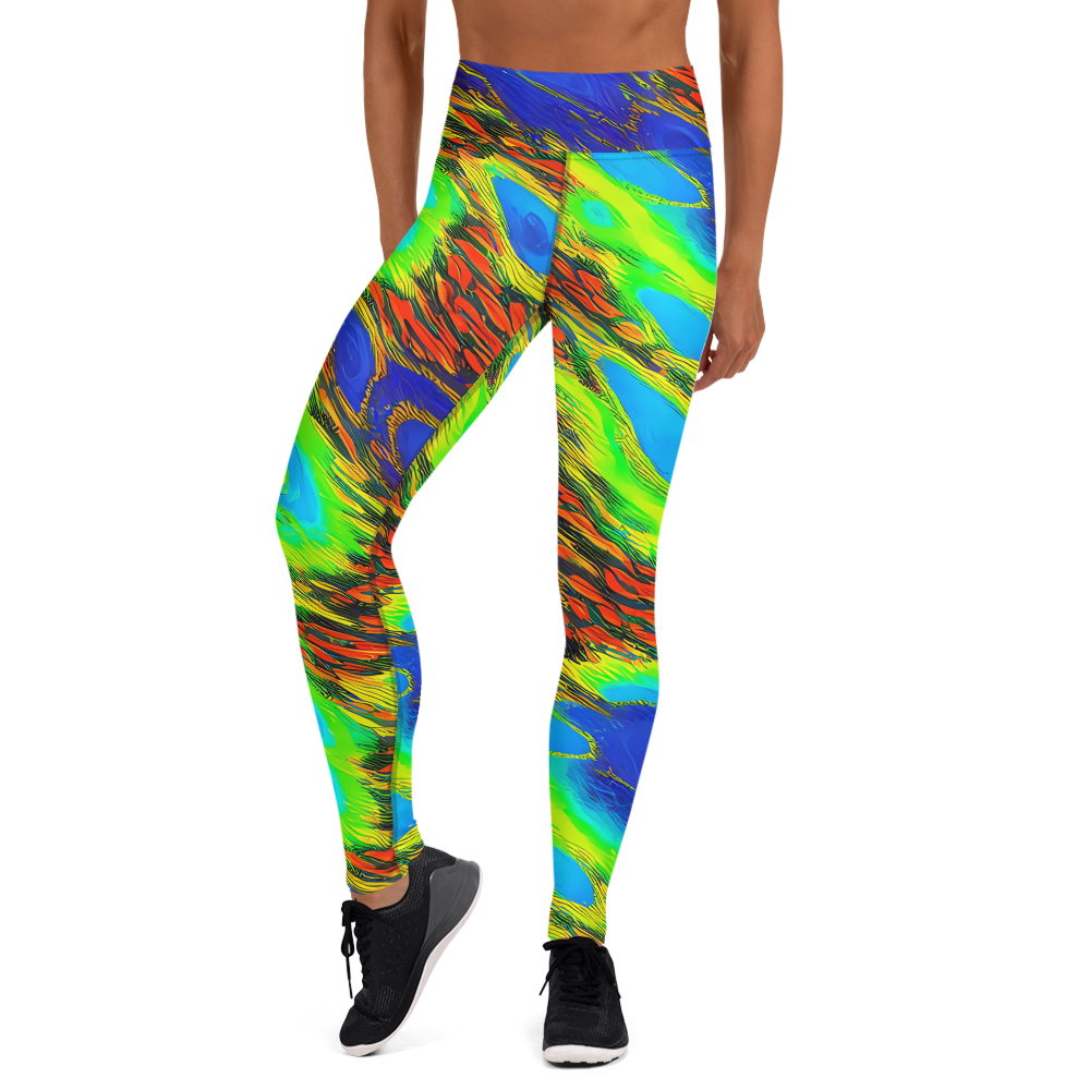 Yoga Leggings - Hodgkin's Blaze