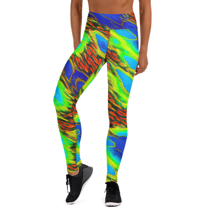 Yoga Leggings - Hodgkin's Blaze