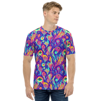 Men's Crew Neck T-Shirt - Mystic Petal Dance