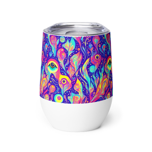 Wine Tumbler - Mystic Petal Dance