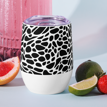 Wine Tumbler - Monochrome Mystique