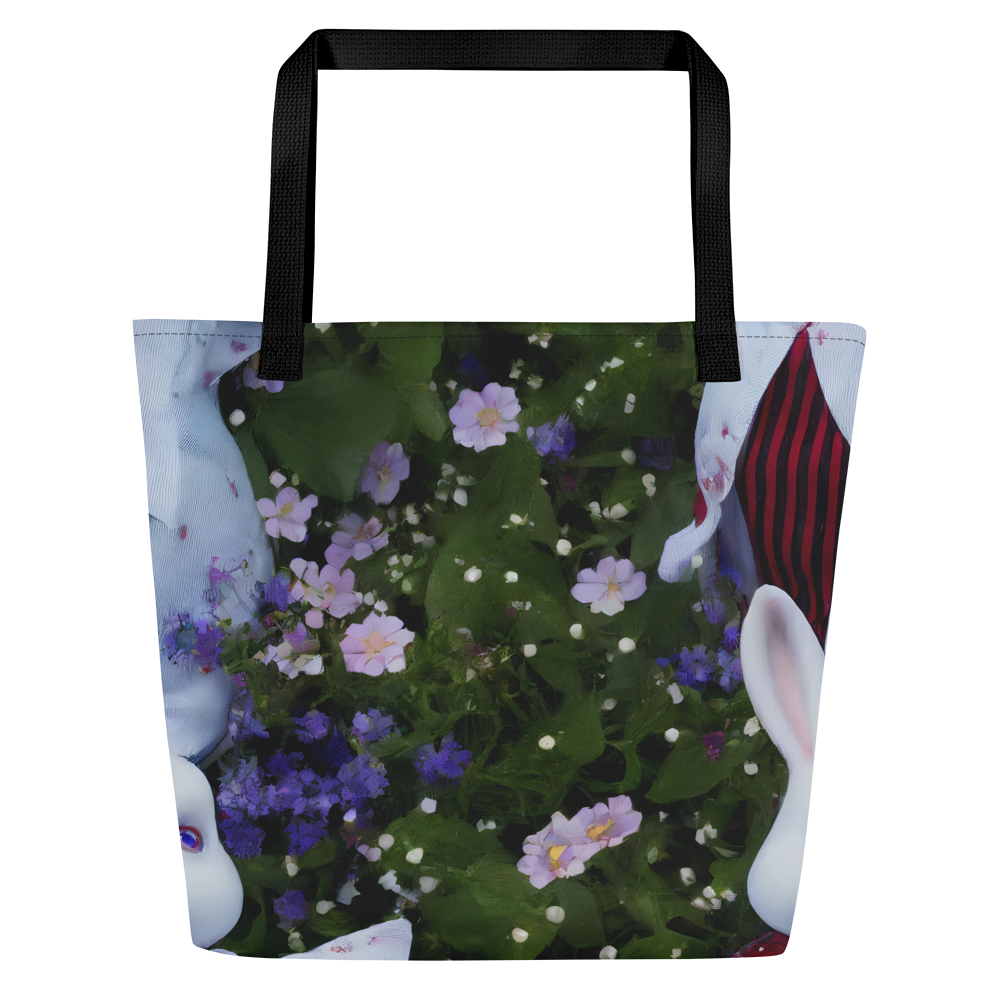 Large Tote Bag w/ Pocket - Hip, Sharp Focus, Beautiful