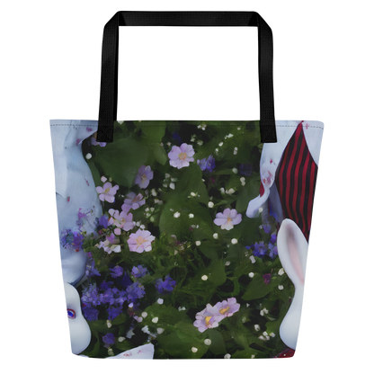 Large Tote Bag w/ Pocket - Hip, Sharp Focus, Beautiful