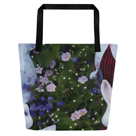 Large Tote Bag w/ Pocket - Hip, Sharp Focus, Beautiful