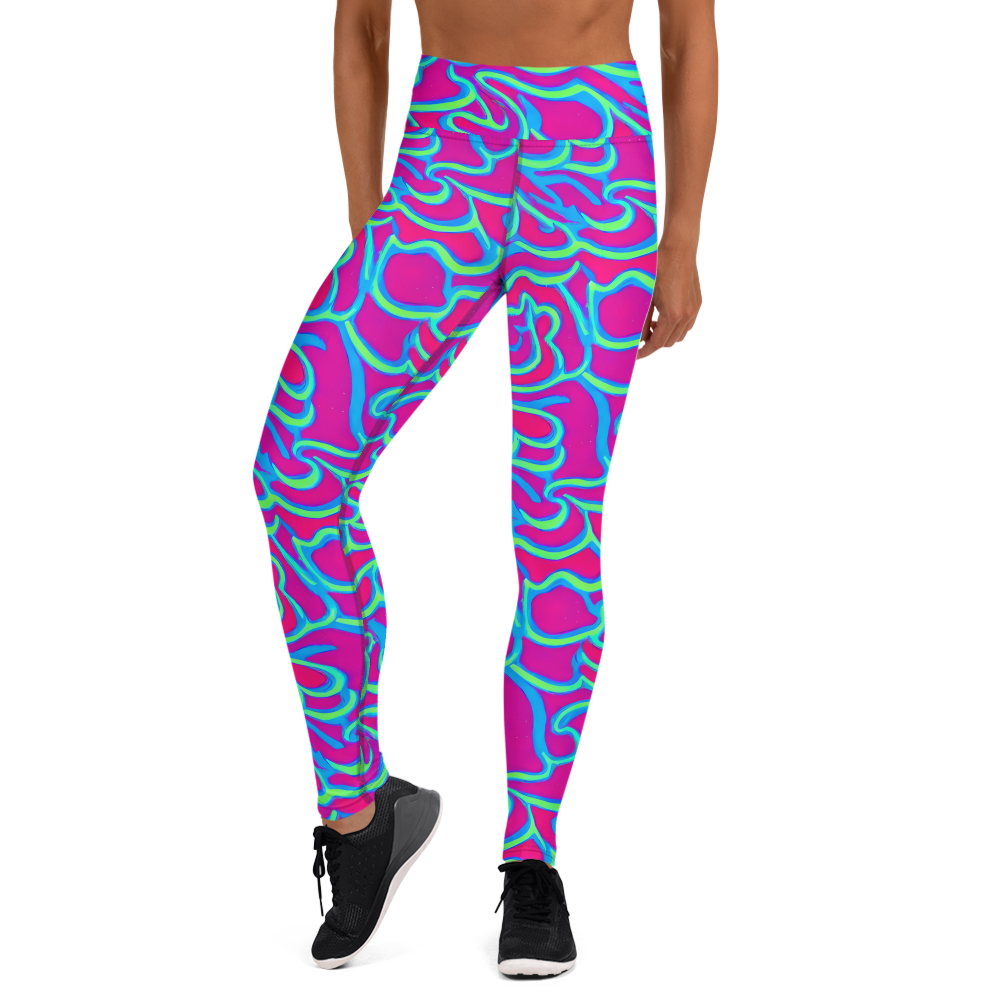 Yoga Leggings - Aquatic Ember