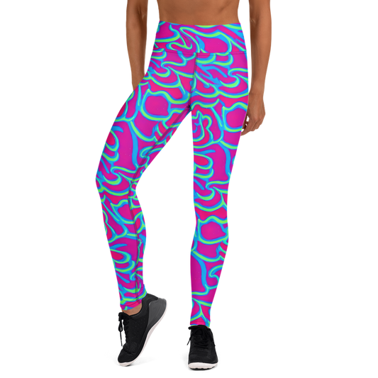 Yoga Leggings - Aquatic Ember