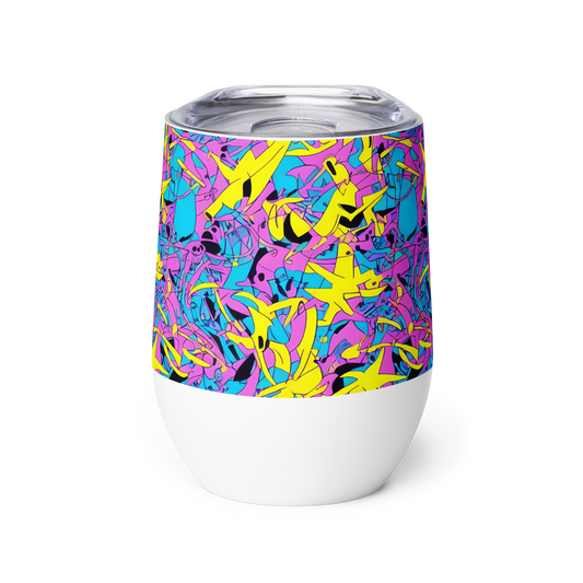 Wine Tumbler - Neon Jive