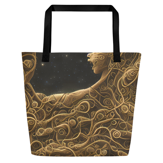 Large Tote Bag w/ Pocket - Gilded Reverie