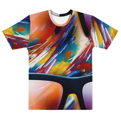 Men's Crew Neck T-Shirt - Brushstroke Symphony