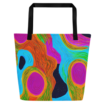 Large Tote Bag w/ Pocket - Galactic Harmony