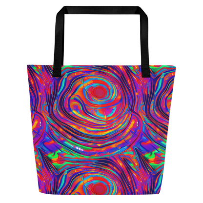 Large Tote Bag w/ Pocket - Quantum Spiral