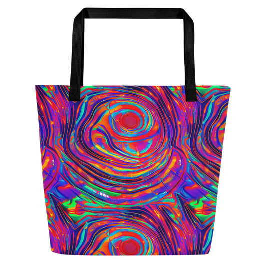 Large Tote Bag w/ Pocket - Quantum Spiral