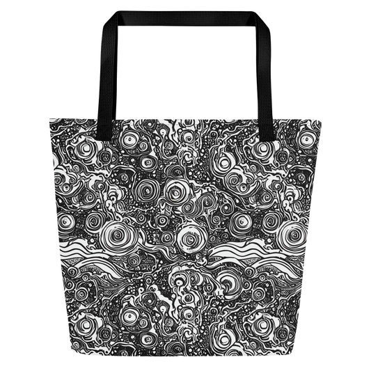 Large Tote Bag w/ Pocket - Swirling Stories