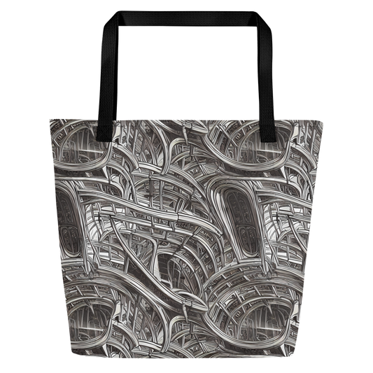 Large Tote Bag w/ Pocket - Piranesi's Dream