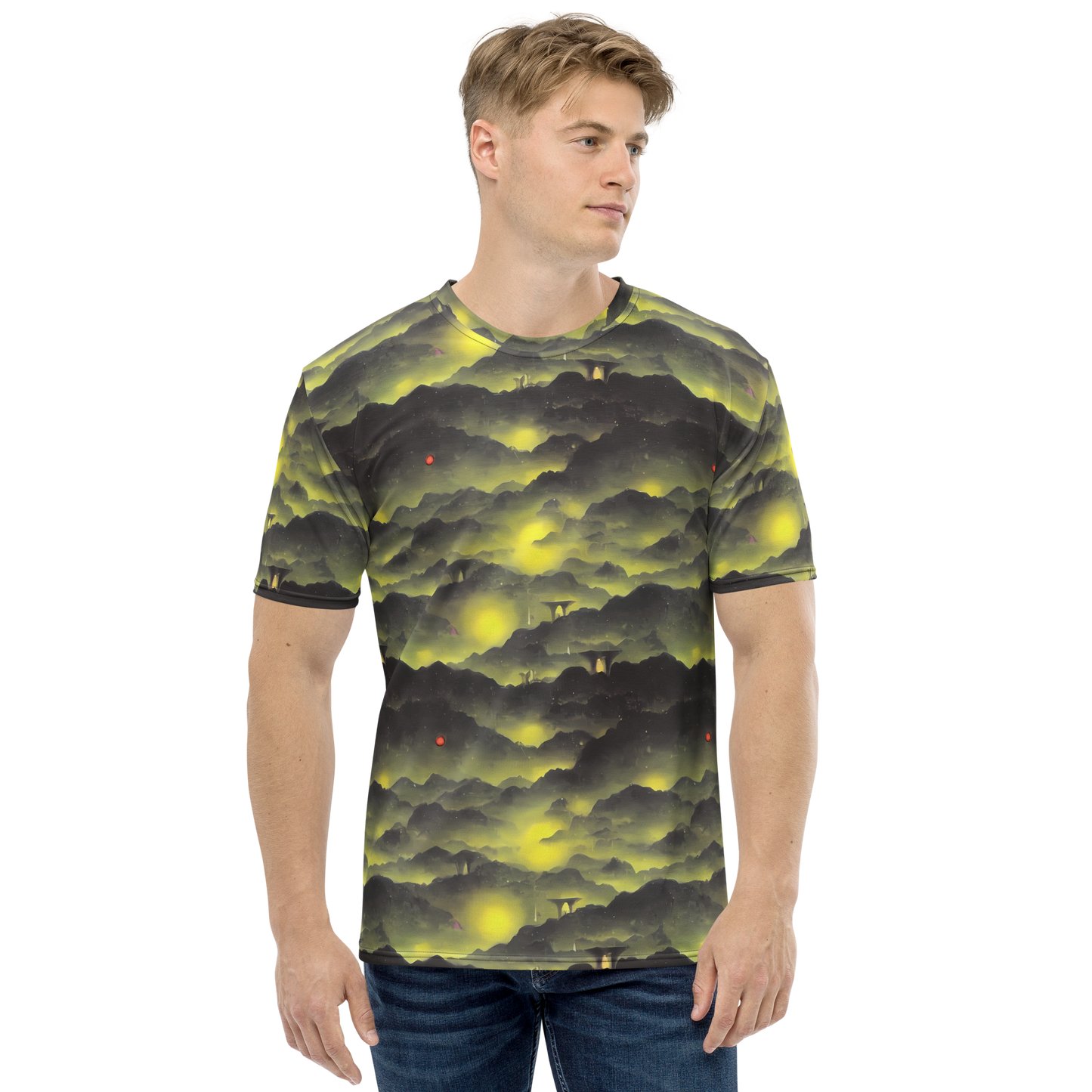 Men's Crew Neck T-Shirt - Spectral Isle