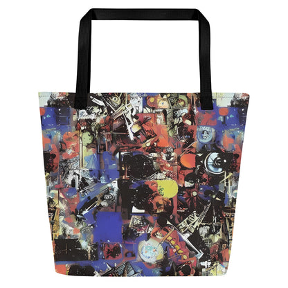Large Tote Bag w/ Pocket - Radiant Disorder