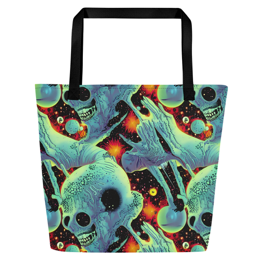 Large Tote Bag w/ Pocket - Galactic Grotesque