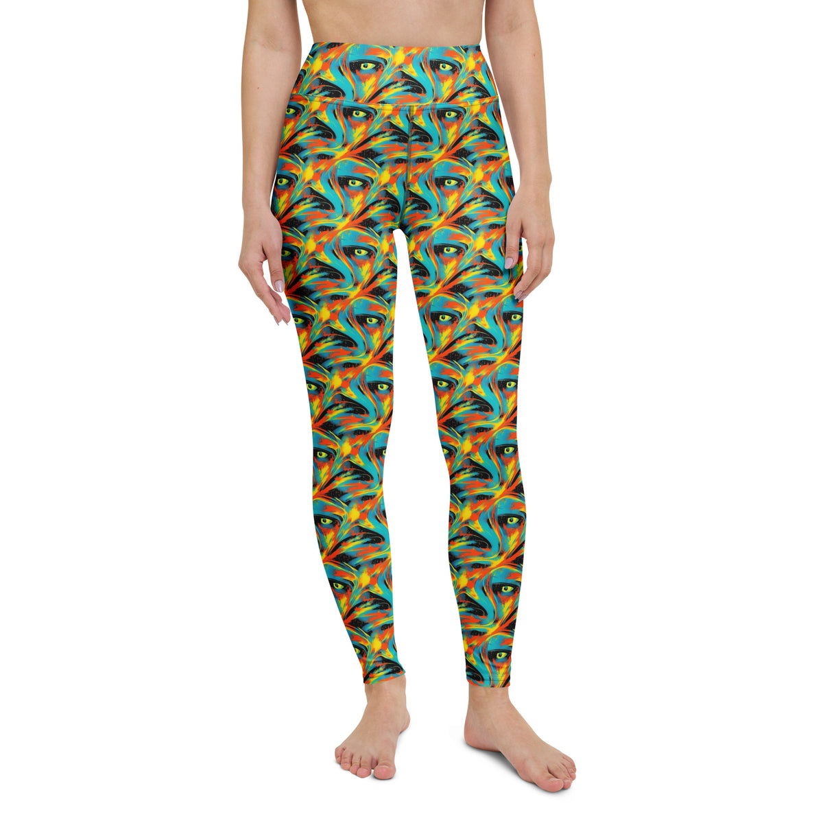 Yoga Leggings - Solar Swoosh
