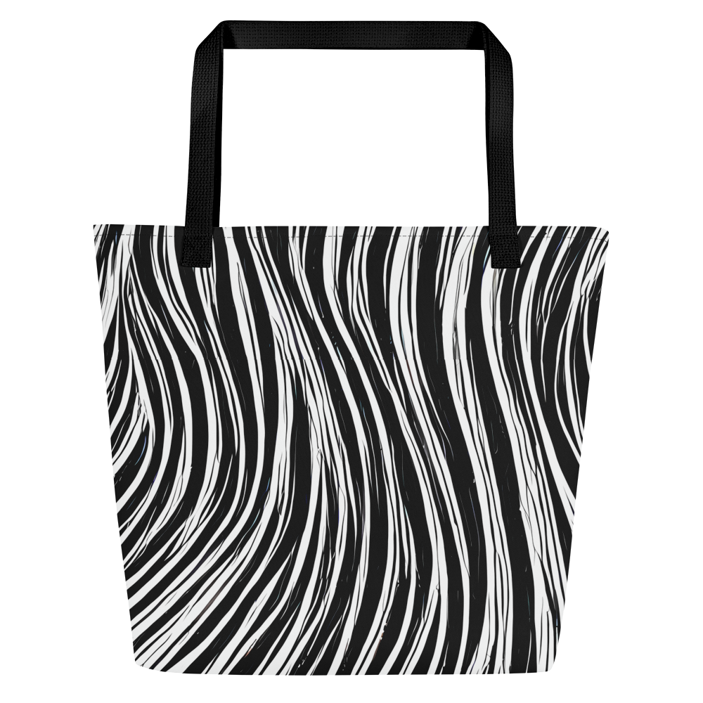 Large Tote Bag w/ Pocket - Weston Waves