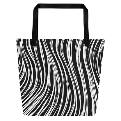 Large Tote Bag w/ Pocket - Weston Waves