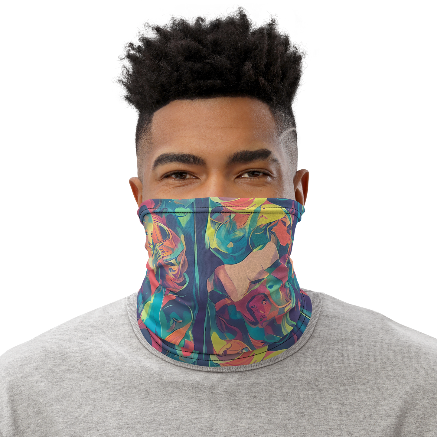 Neck Gaiter - Neon Aurora