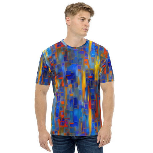 Men's Crew Neck T-Shirt - Neoplastique Flow