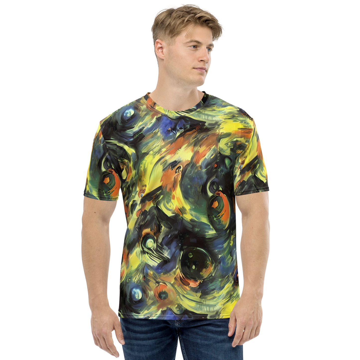 Men's Crew Neck T-Shirt - Seve Swirl