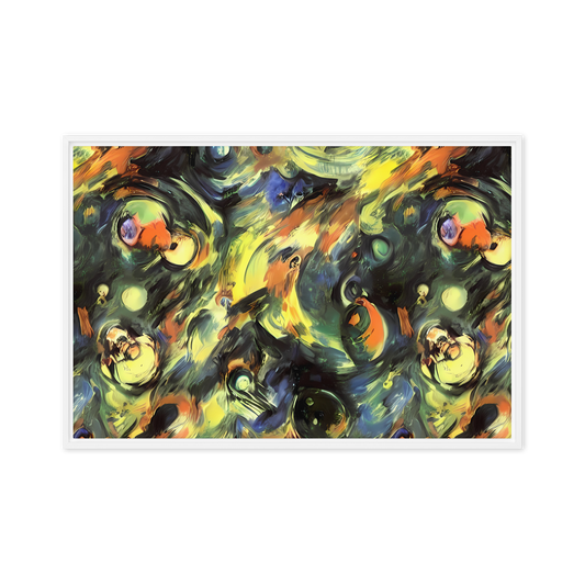 Framed Canvas - Seve Swirl