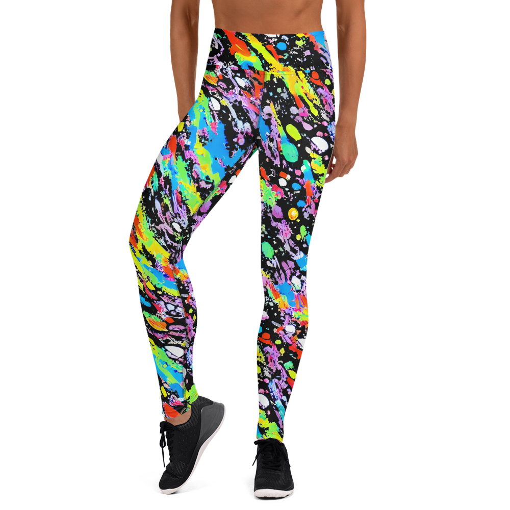 Yoga Leggings - Pollock Pulse