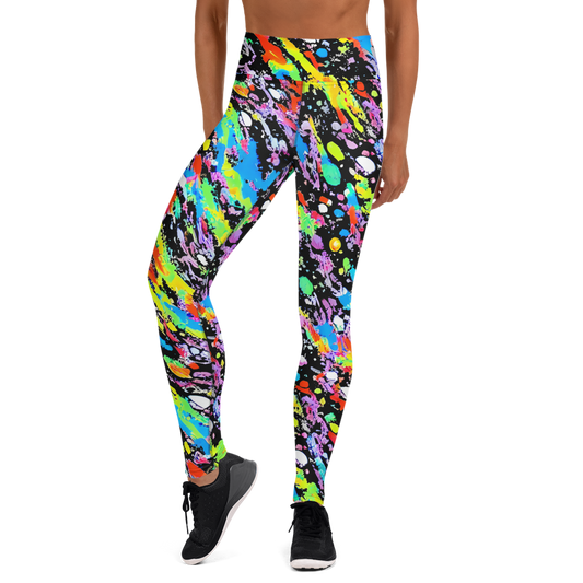 Yoga Leggings - Pollock Pulse