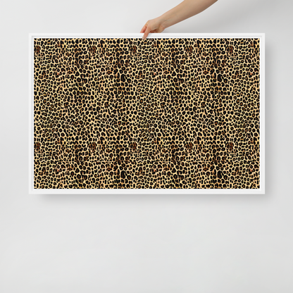 Framed Canvas - Cheetah Mosaic