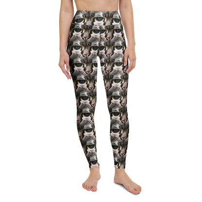 Yoga Leggings - Feline Mirage